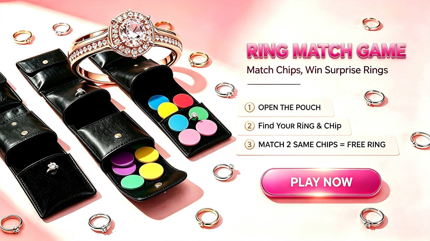 Ring Match Game Blind Bag I Hypoallergenic Adjustable Surprise Rings