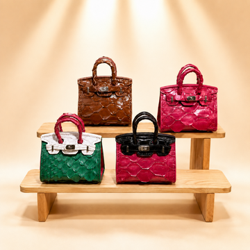 Birkin with large‑scale python side‑skin, outer sealed hand‑crafted construction
