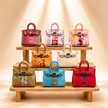 Hand‑Designed Concealed‑Seam Birkin with Genuine Ostrich‑Foot‑Skin
